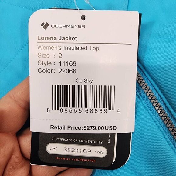 Obermeyer Size 2 Women's Lorena Jacket New Winter Snow - Picture 6 of 9